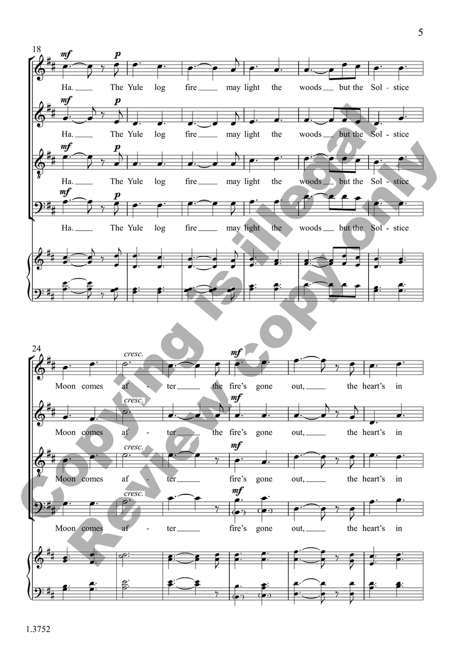 Solstice Moon Solstice Moon 4-Part scores gallery preview page 5