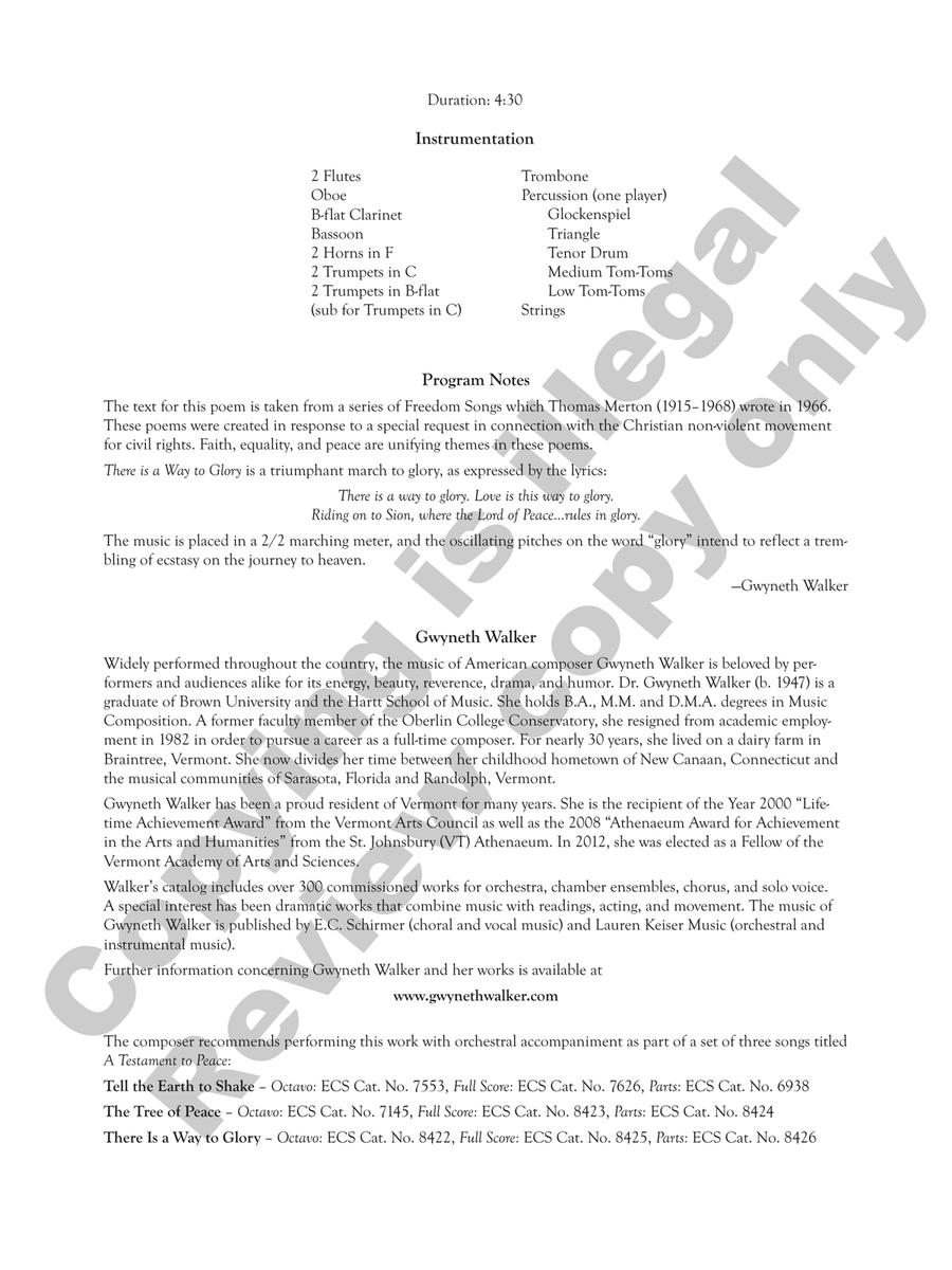 There Is a Way to Glory (Chamber Orchestra Full Score) Chamber Orchestra scores gallery preview page 2