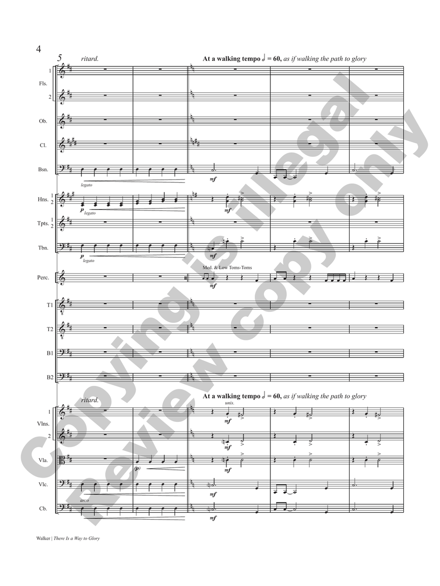 There Is a Way to Glory (Chamber Orchestra Full Score) Chamber Orchestra scores gallery preview page 4