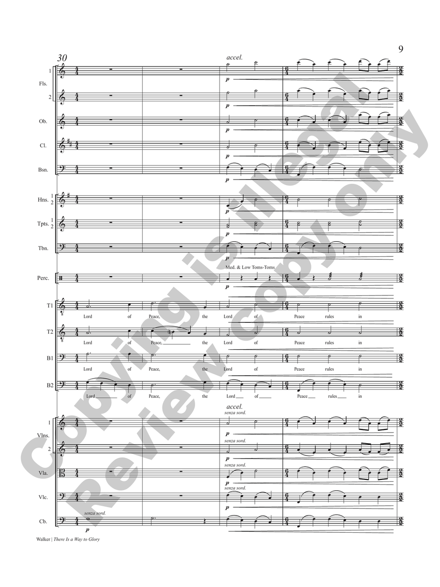 There Is a Way to Glory (Chamber Orchestra Full Score) Chamber Orchestra scores gallery preview page 6