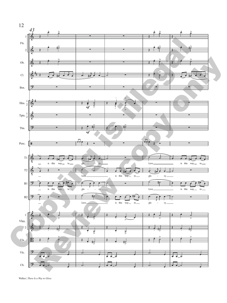 There Is a Way to Glory (Chamber Orchestra Full Score) Chamber Orchestra scores gallery preview page 7