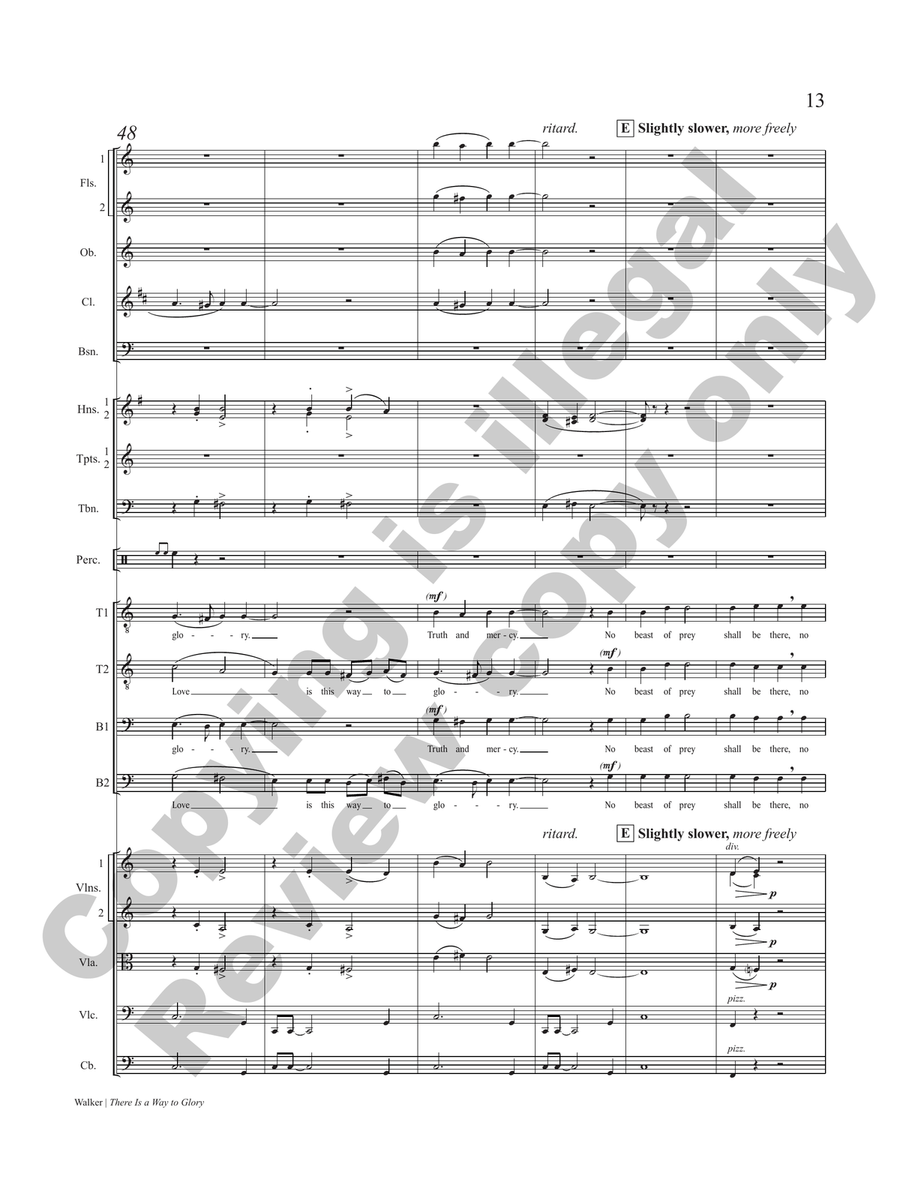 There Is a Way to Glory (Chamber Orchestra Full Score) Chamber Orchestra scores gallery preview page 8