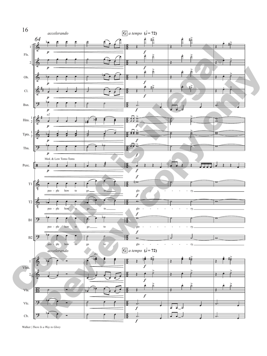 There Is a Way to Glory (Chamber Orchestra Full Score) Chamber Orchestra scores gallery preview page 9
