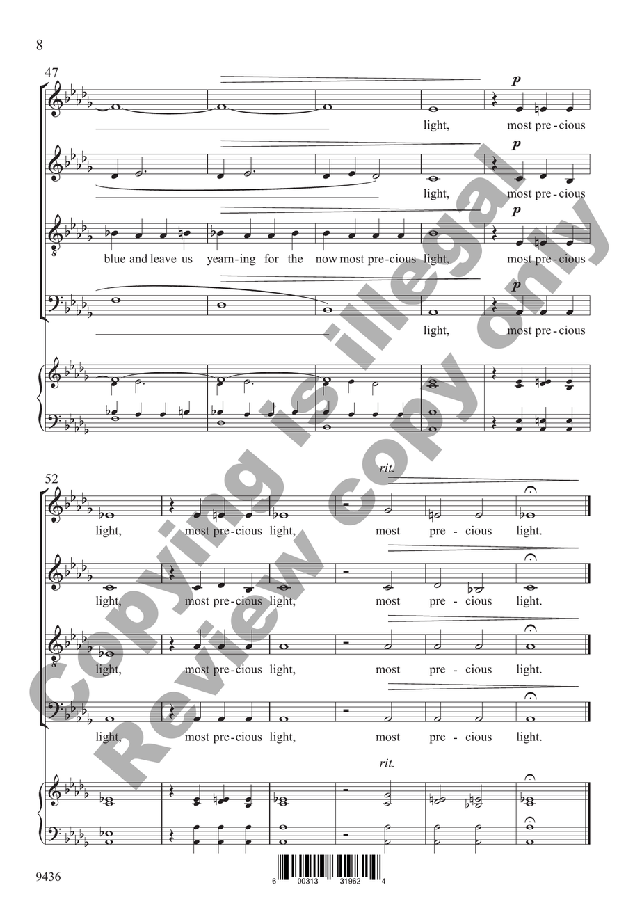 Most Precious Light Most Precious Light 4-Part scores gallery preview page 8