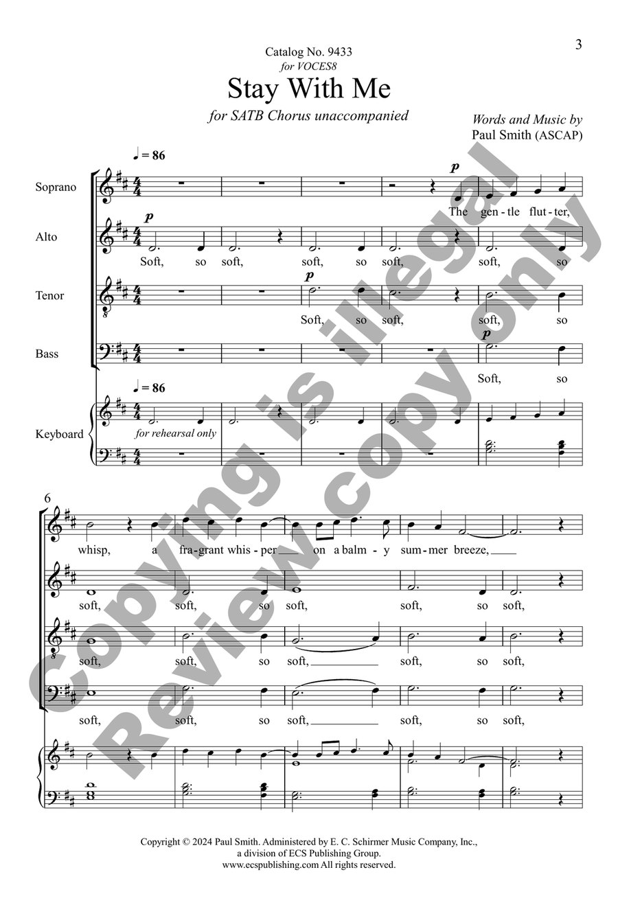 Stay With Me Stay With Me 4-Part scores gallery preview page 3