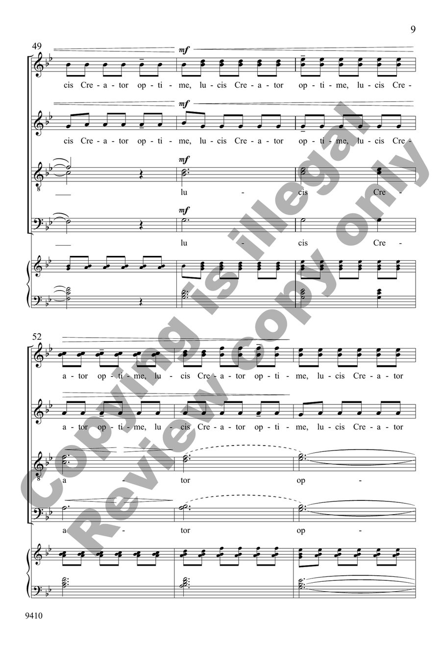 Lucis Creator optime Lucis Creator optime Divisi scores gallery preview page 9