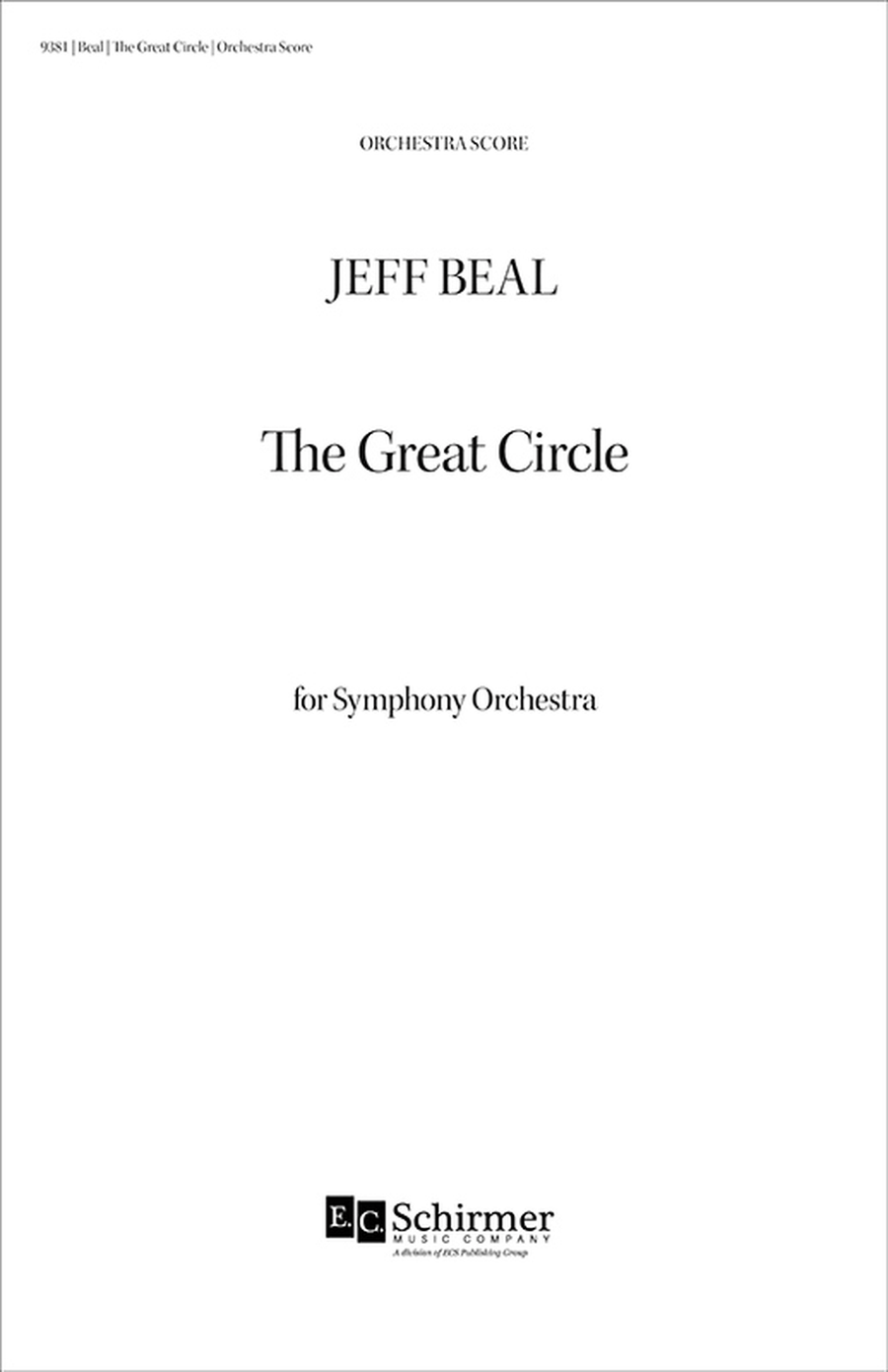 The Great Circle (Additional Full Score) Full Orchestra scores gallery preview page 1