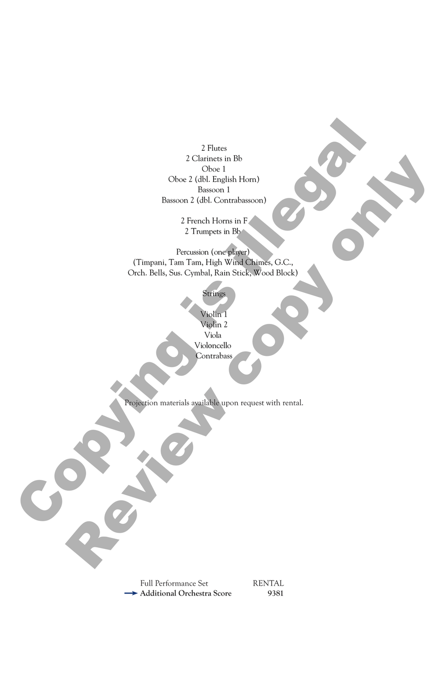 The Great Circle (Additional Full Score) Full Orchestra scores gallery preview page 3