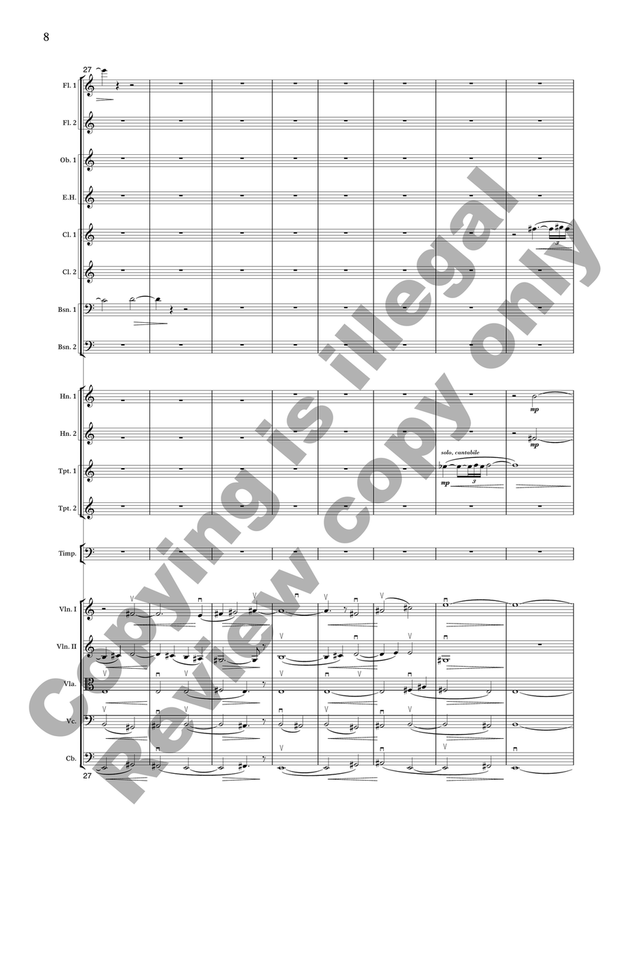 The Great Circle (Additional Full Score) Full Orchestra scores gallery preview page 8