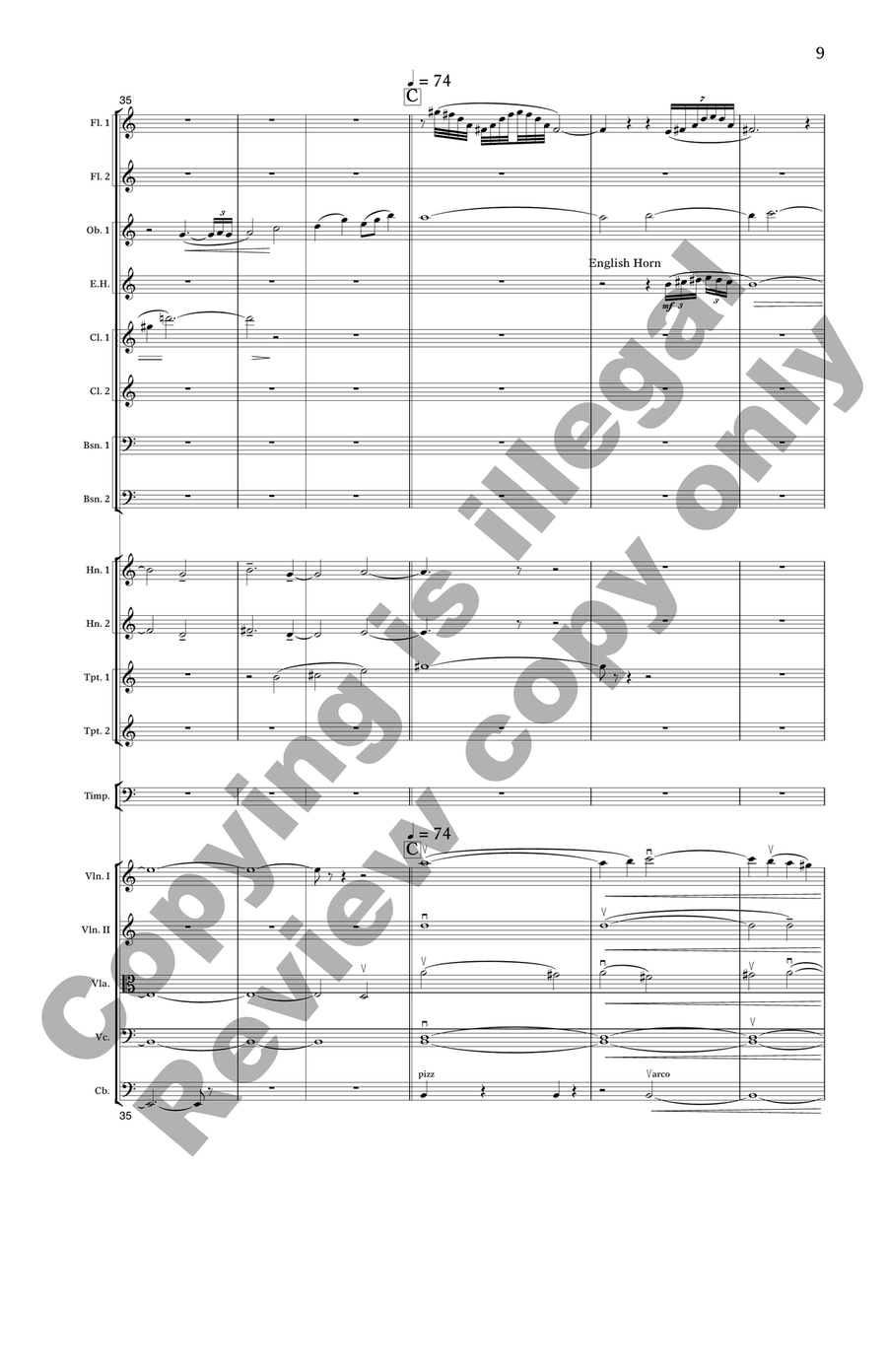 The Great Circle (Additional Full Score) Full Orchestra scores gallery preview page 9