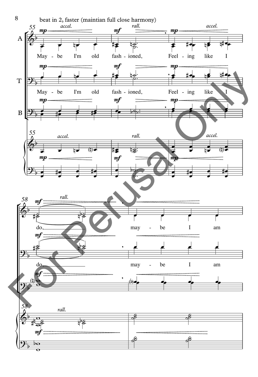 When I Fall In Love When I Fall In Love 4-Part scores gallery preview page 8