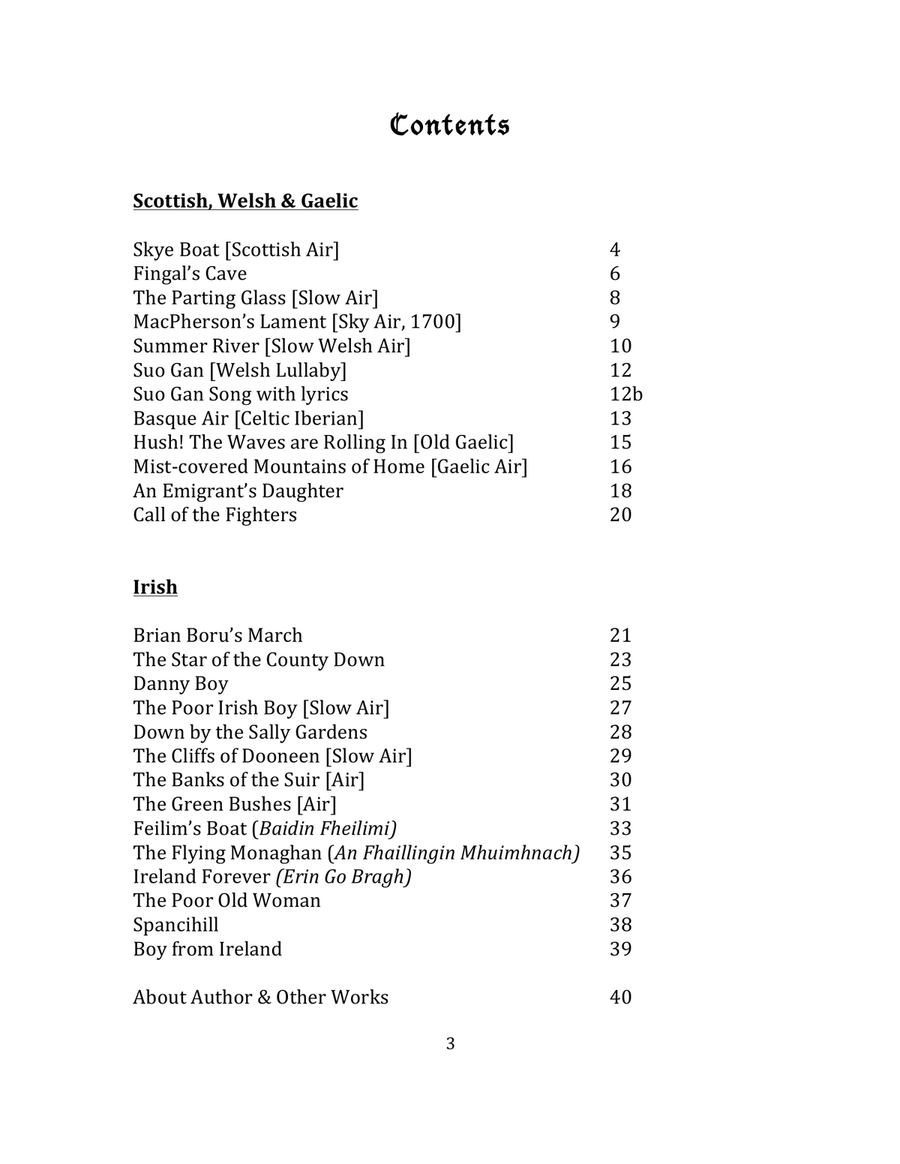 Celtic Music for Small Harps in C Celtic Harp scores gallery preview page 4