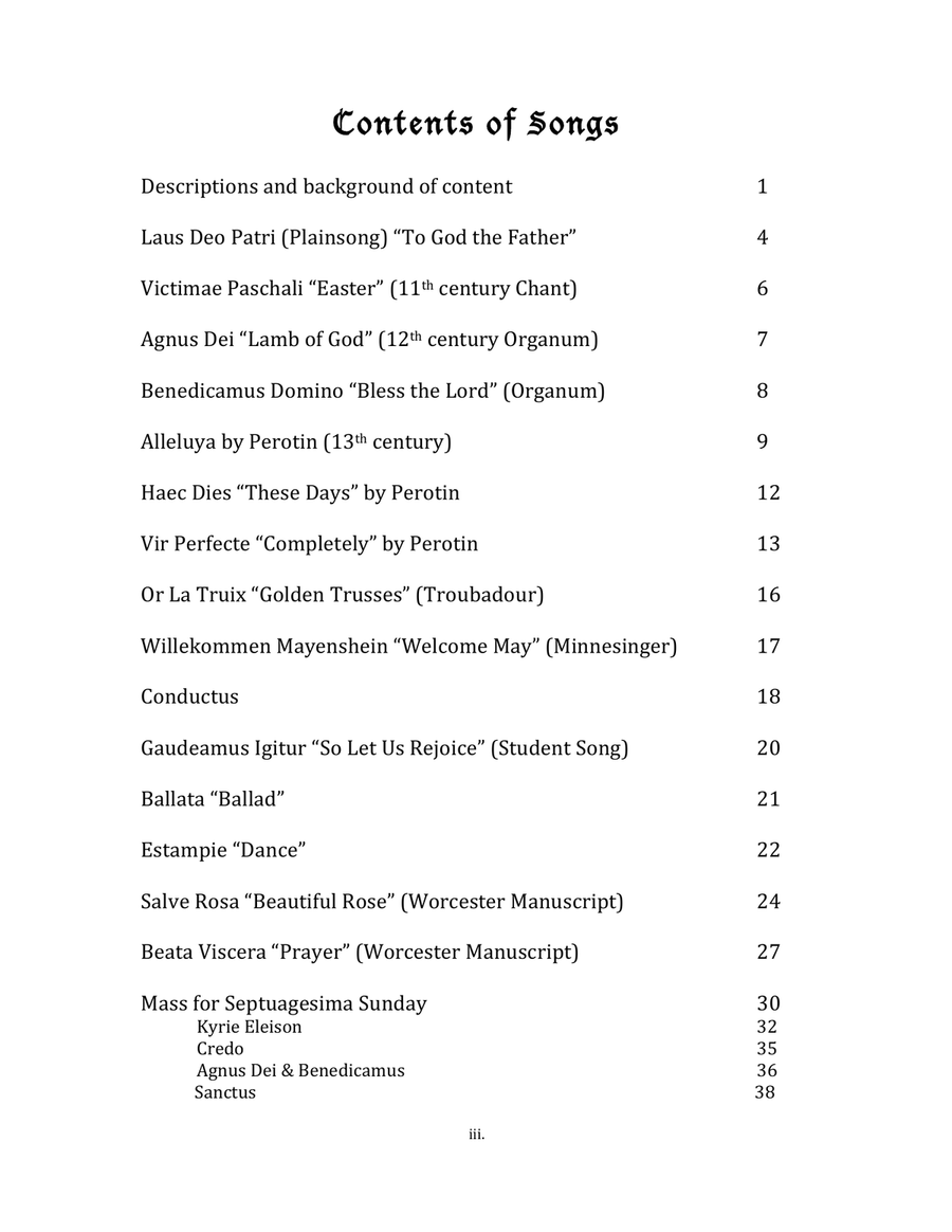 Medieval Music for Small Harps in C Celtic Harp scores gallery preview page 5