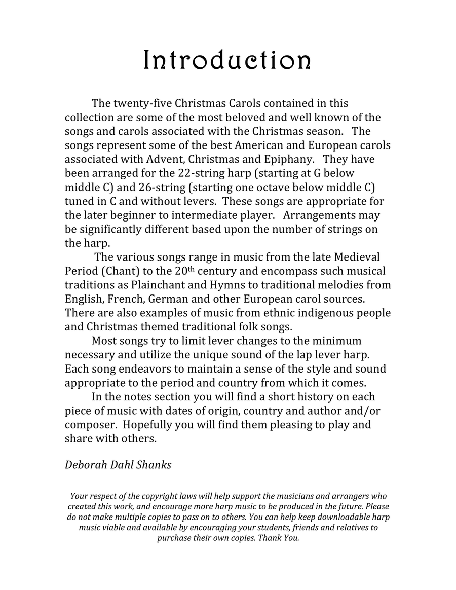 The Best of Christmas for Small Harps in C Celtic Harp scores gallery preview page 3