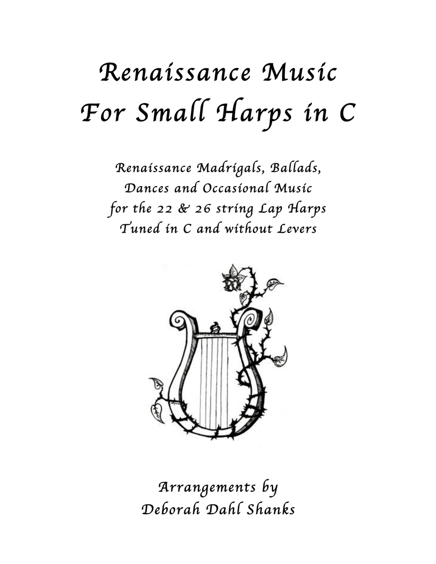 Renaissance Music for Small Harps in C Celtic Harp scores gallery preview page 1