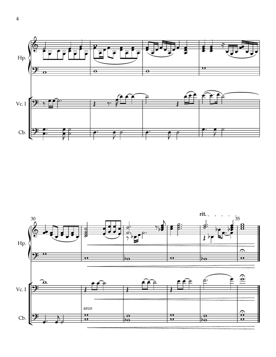 The First Time Ever I Saw Your Face Small Ensemble scores gallery preview page 4