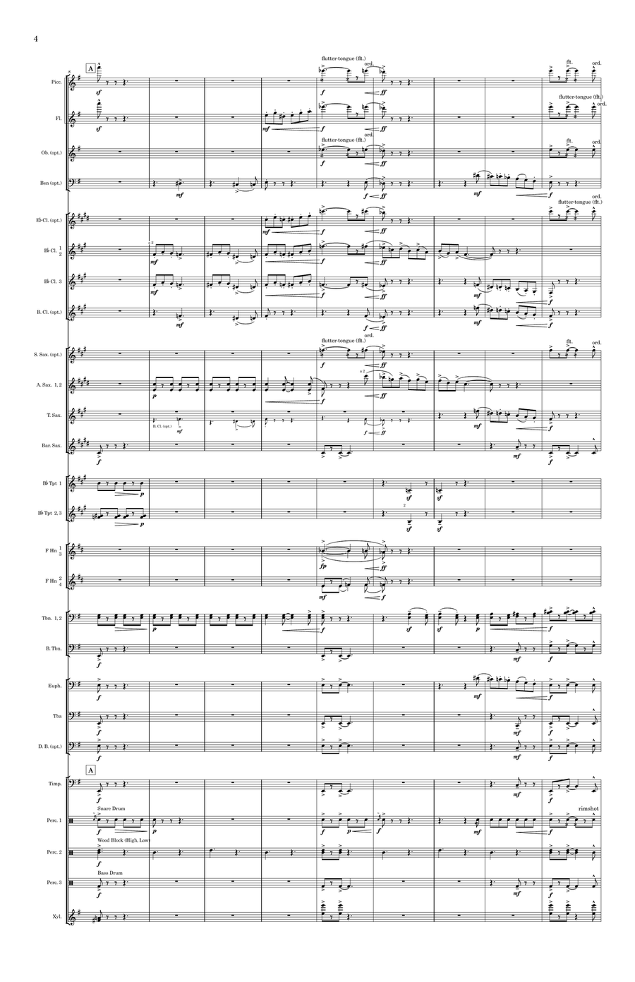 The End of the World (Wind Ensemble) - Score Only Concert Band scores gallery preview page 6