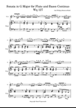 Flute sonata no.3 in G major Wq. 127