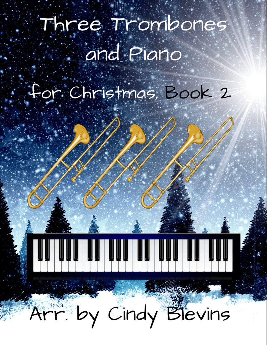 Three Trombones and Piano for Christmas, Book 2 (12 Arrangements) Trombone Trio scores gallery preview page 1
