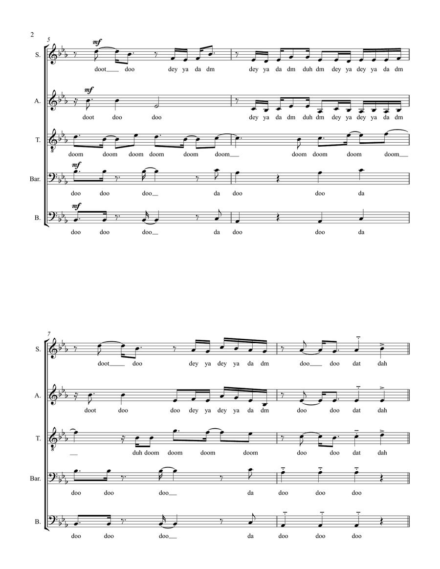 Fireflies Fireflies Divisi scores gallery preview page 2