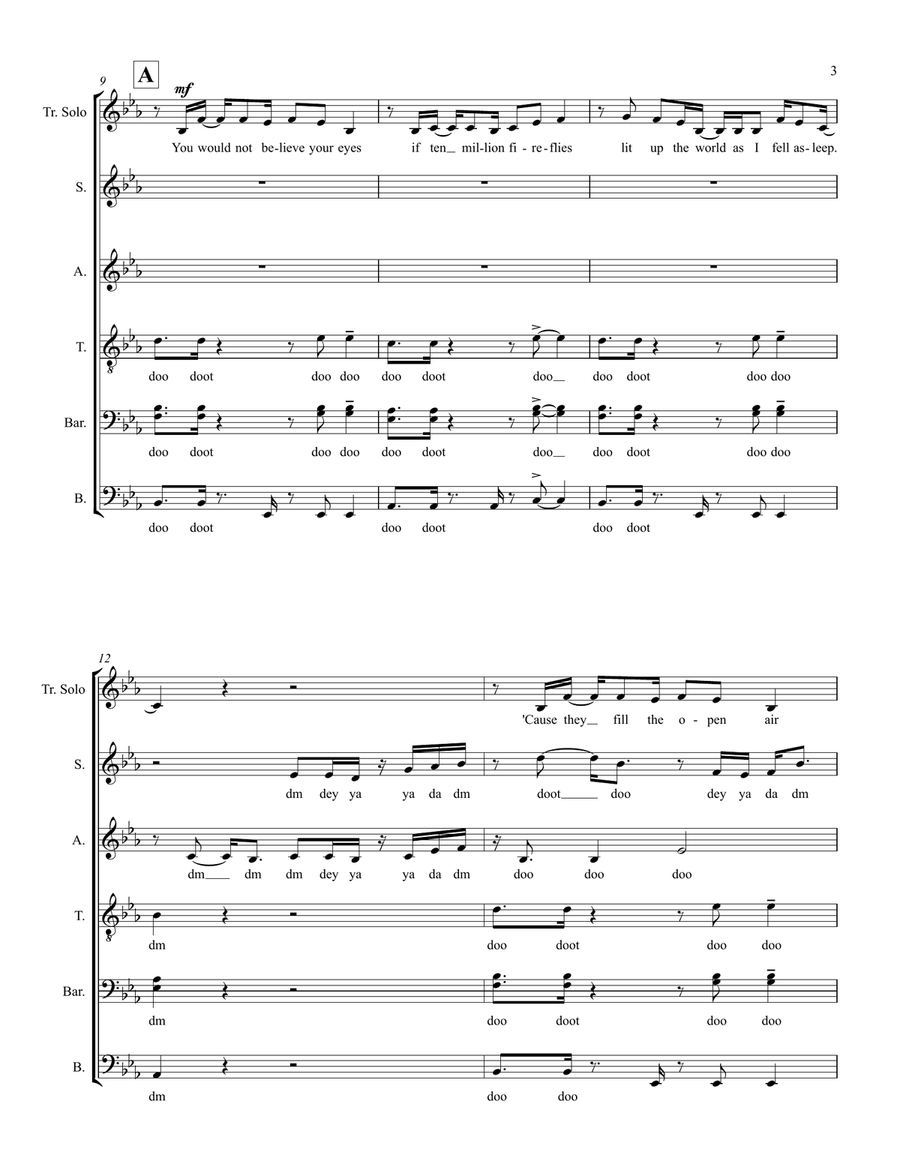 Fireflies Fireflies Divisi scores gallery preview page 3