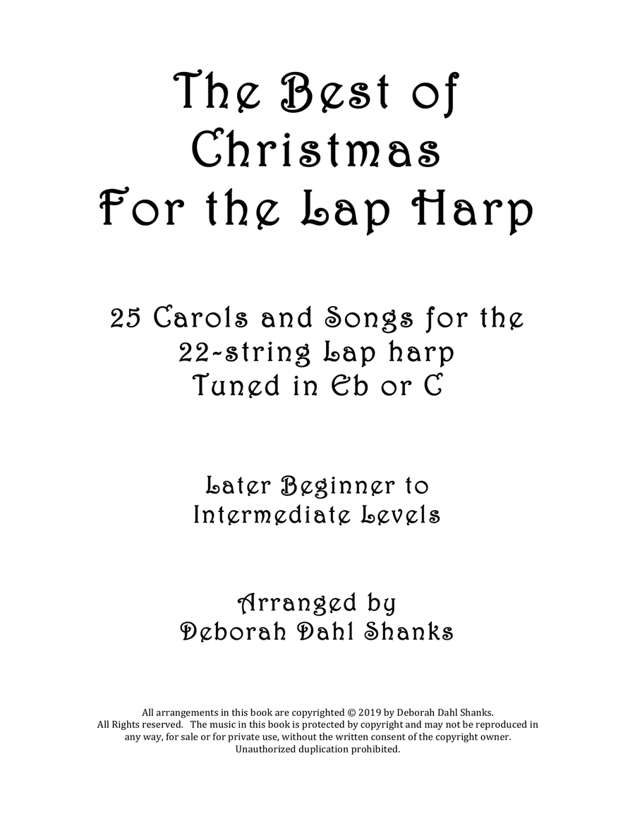 The Best of Christmas for the Lap Harp Celtic Harp scores gallery preview page 2