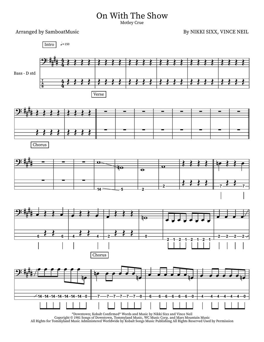 On With The Show On With The Show Acoustic Guitar scores gallery preview page 1
