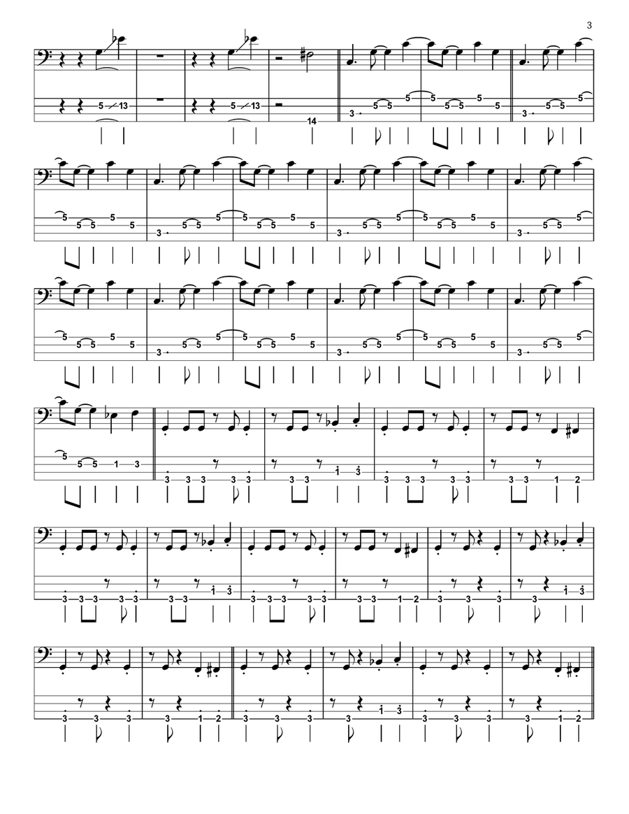 Mission: Impossible Theme Acoustic Guitar scores gallery preview page 3