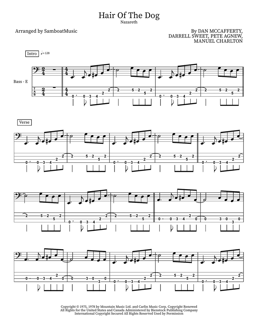 Hair Of The Dog Hair Of The Dog Acoustic Guitar scores gallery preview page 1