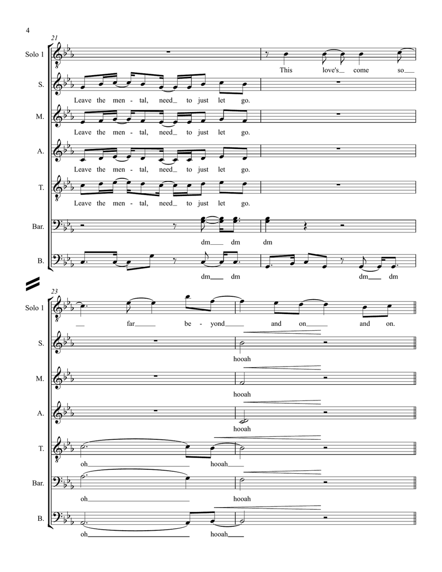 Sail Away Sail Away Divisi scores gallery preview page 4