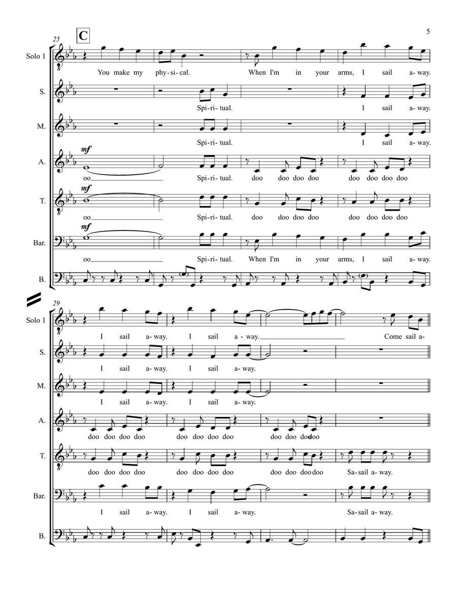 Sail Away Sail Away Divisi scores gallery preview page 5