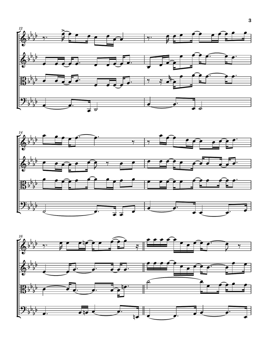 Medley: Killing Me Softly With His Song with The Closer I Get To You, Feel Like Makin' Love, Wher... String Quartet scores gallery preview page 4