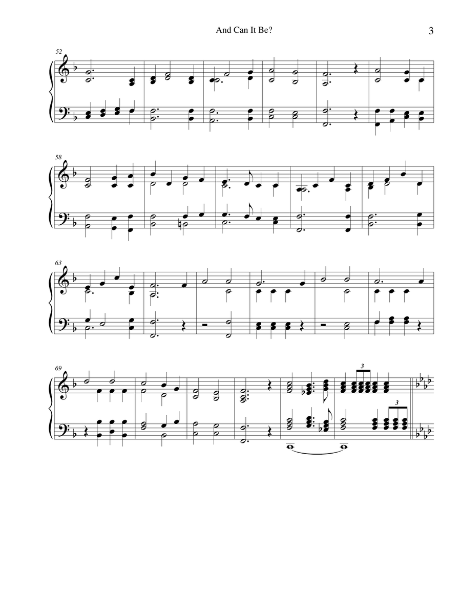 And Can It Be? (SAGINA) And Can It Be? (SAGINA) Organ Solo scores gallery preview page 3