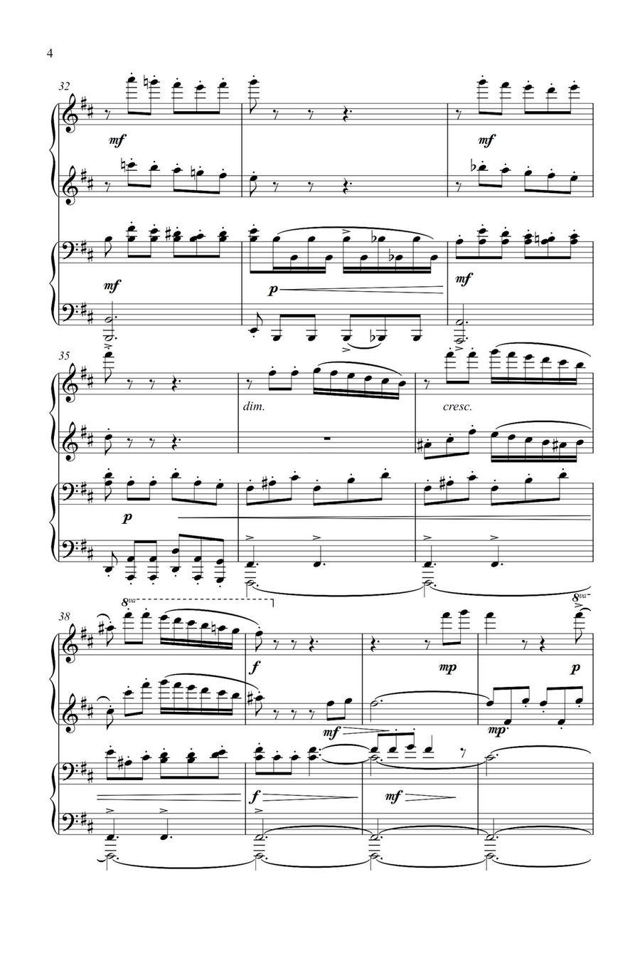 La Campanella - Franz Liszt 1 Piano, 4-Hands scores gallery preview page 4