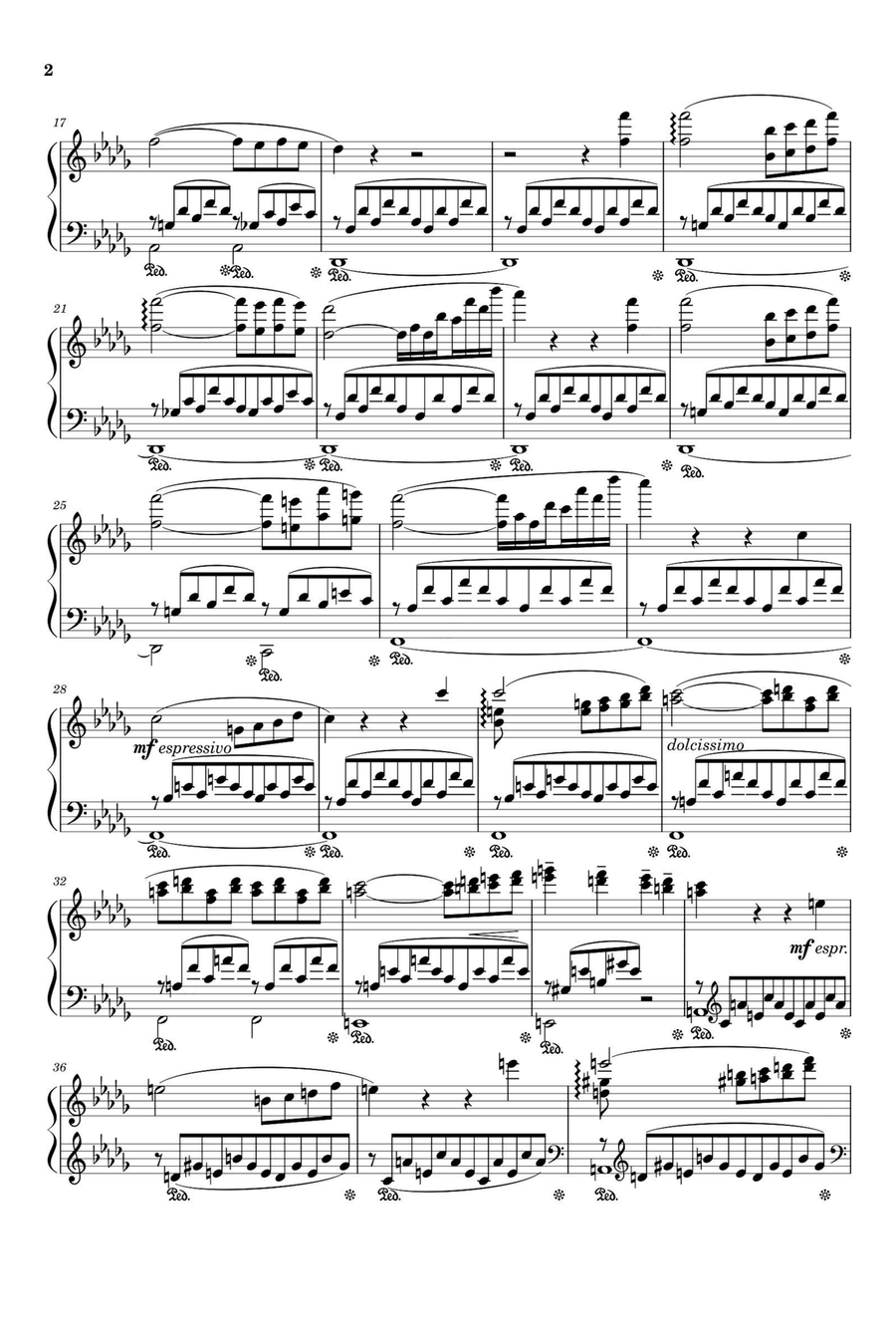 Consolation S.172 NO.3 - Franz Liszt Piano Solo scores gallery preview page 2