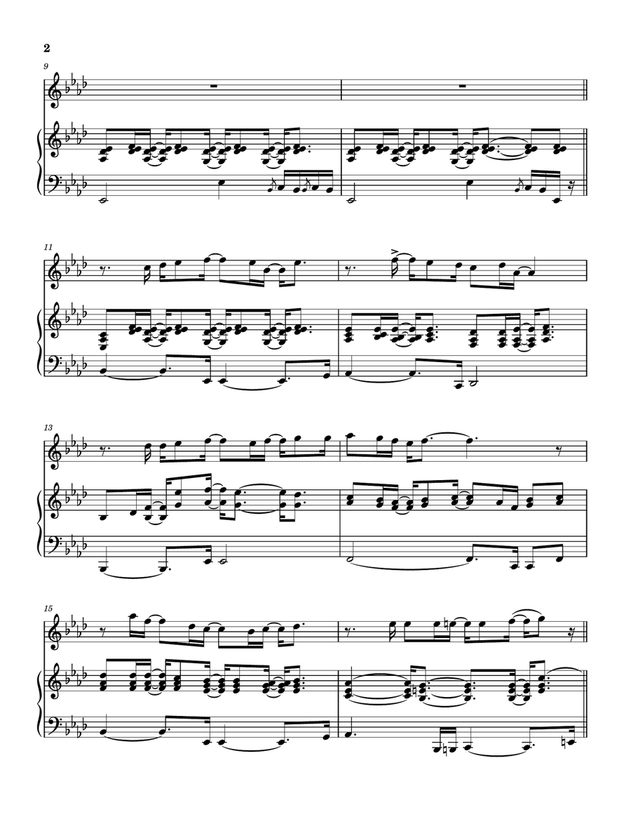 Medley: Killing Me Softly With His Song with The Closer I Get To You, Feel Like Makin' Love, Wher... Flute scores gallery preview page 3