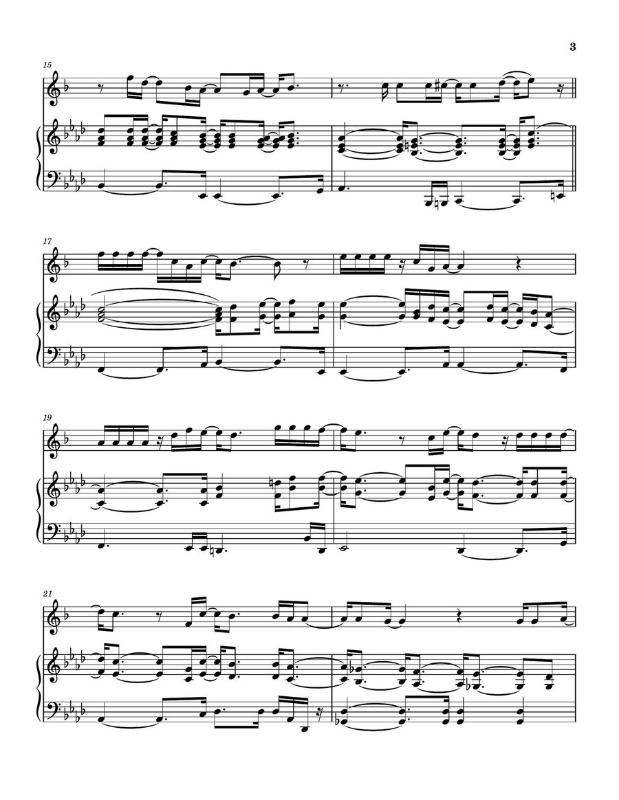 Medley: Killing Me Softly With His Song with The Closer I Get To You, Feel Like Makin' Love, Wher... Alto Saxophone scores gallery preview page 4