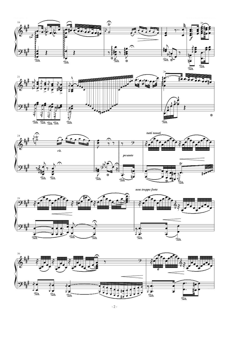 Hungarian Rhapsody No.8 - Franz Liszt Piano Solo scores gallery preview page 2