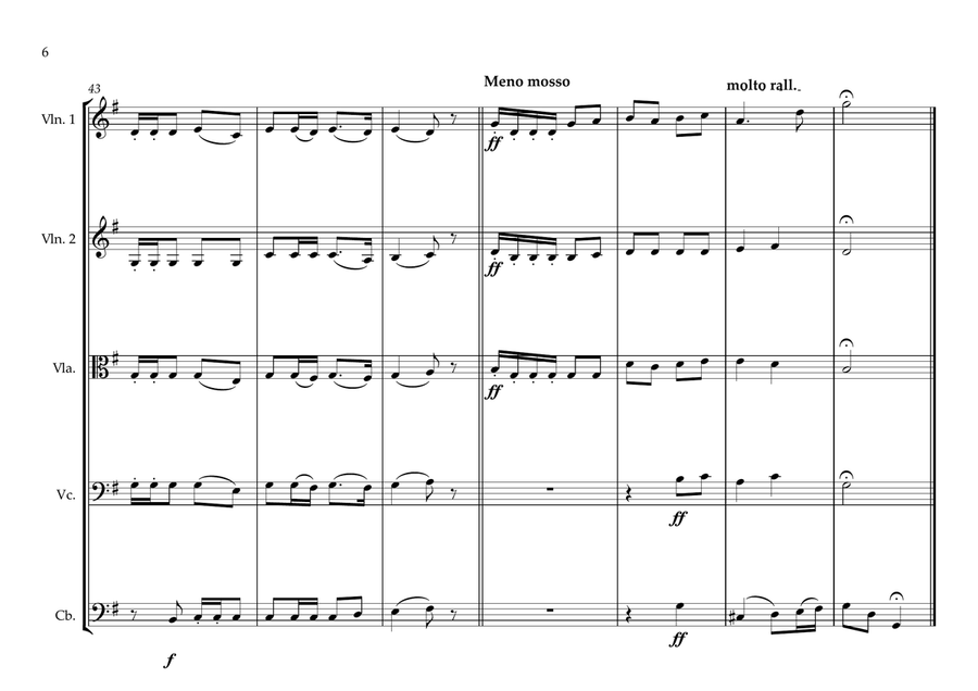 Rwandan National Anthem for String Orchestra String Orchestra scores gallery preview page 6