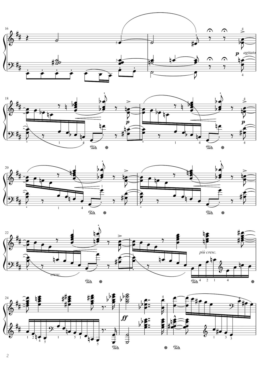 Sonata in B Minor S.178 - Franz Liszt Piano Solo scores gallery preview page 2