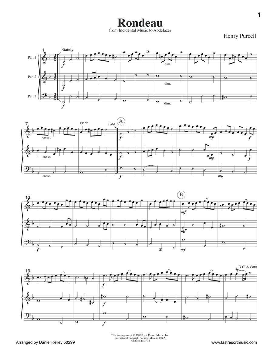 Music for Three, Volume 2 Score 50299 - Score Only Small Ensemble scores gallery preview page 5