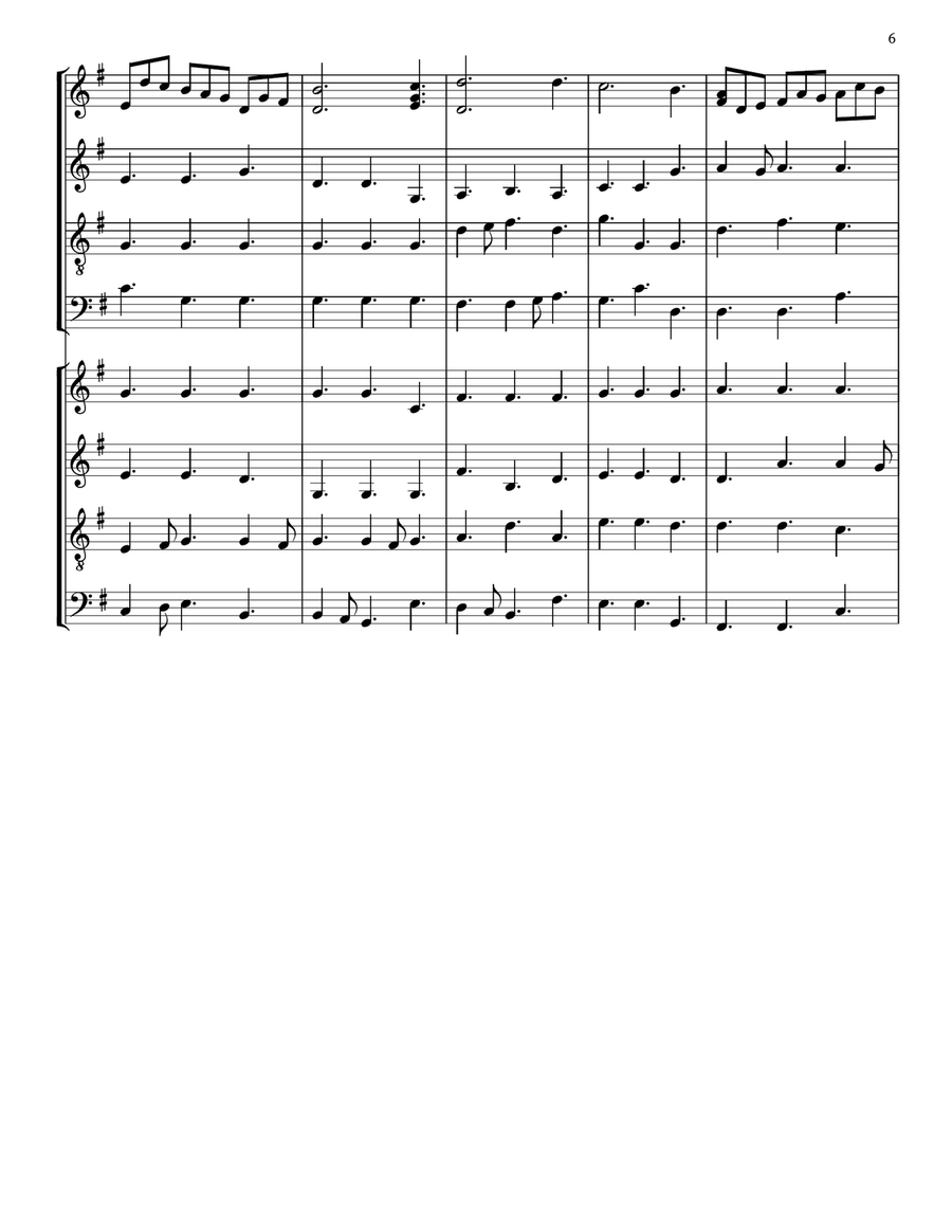 Jesu, Joy Of Man's Desiring Choir scores gallery preview page 6
