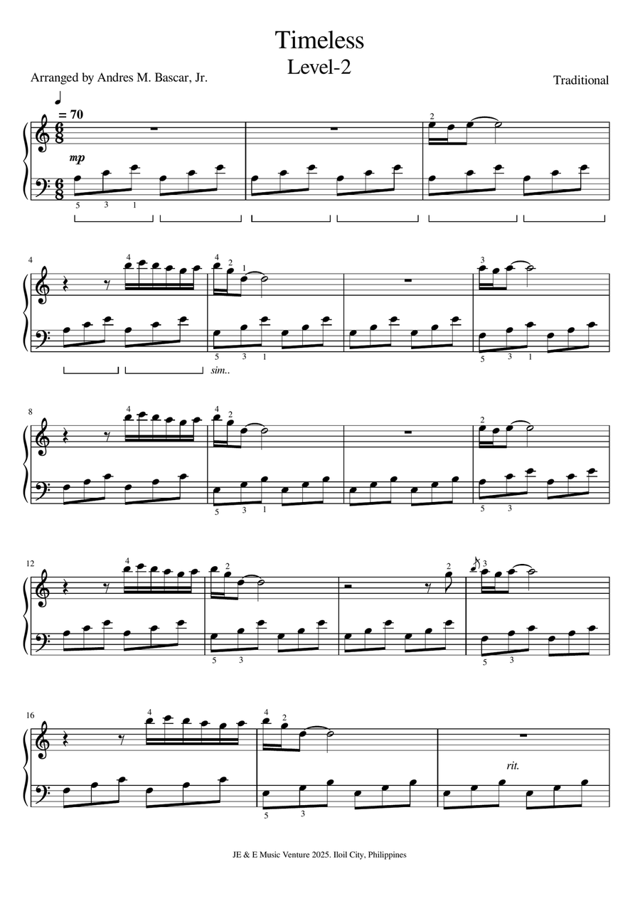 Time less Time less A Cappella scores gallery preview page 1