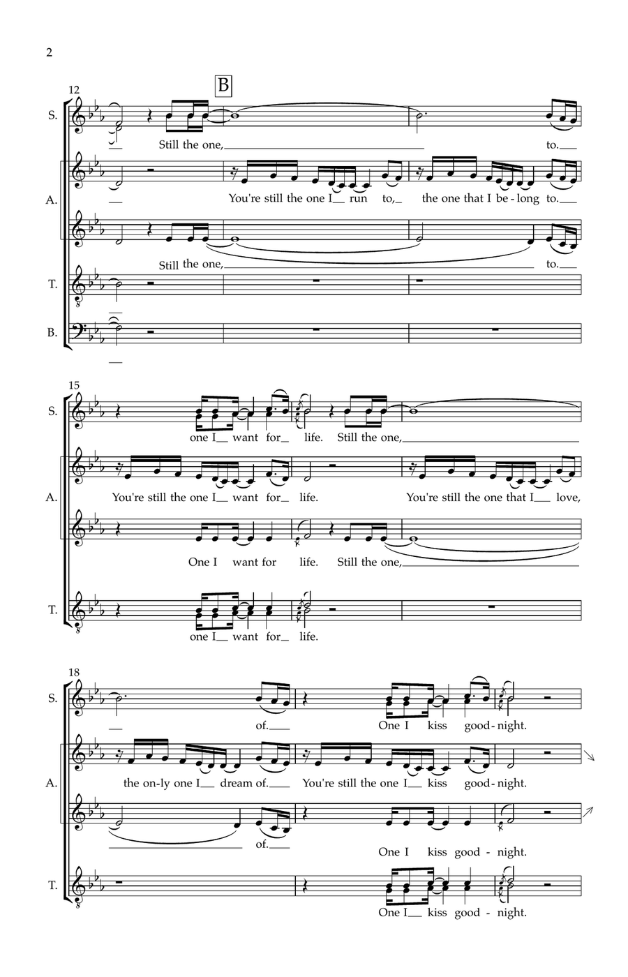 You're Still The One You're Still The One Divisi scores gallery preview page 2