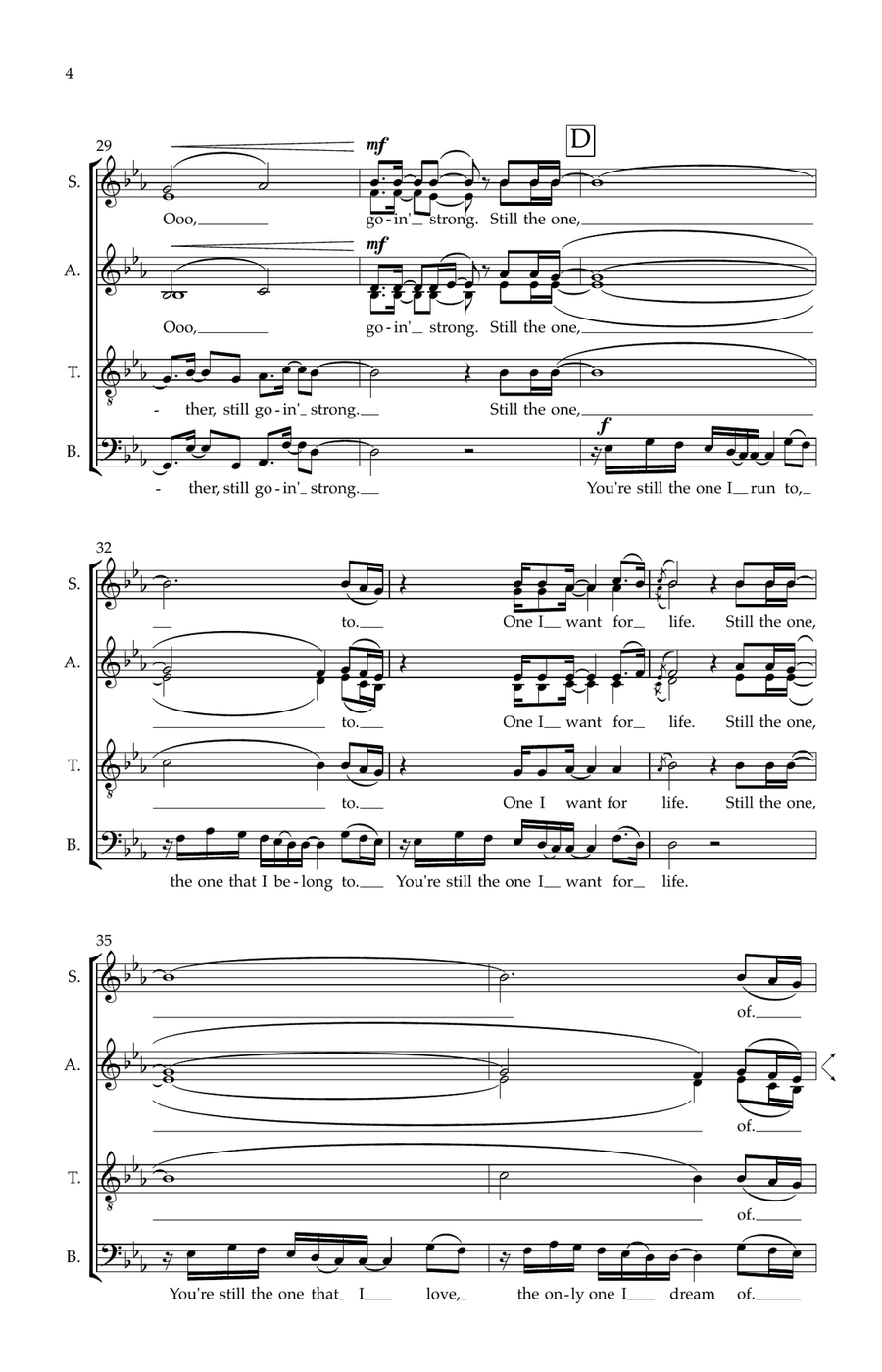 You're Still The One You're Still The One Divisi scores gallery preview page 4