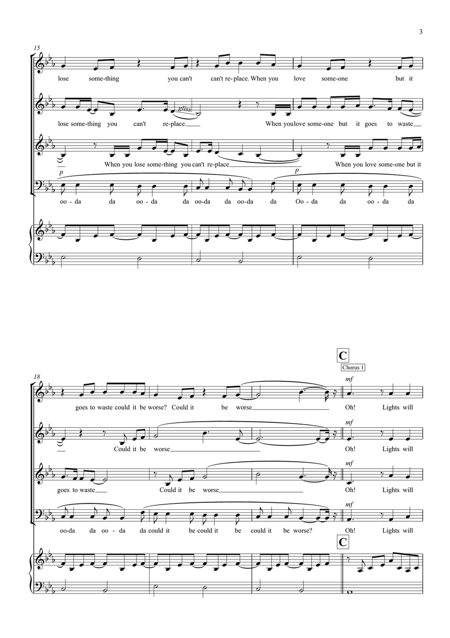 Fix You 4-Part scores gallery preview page 3