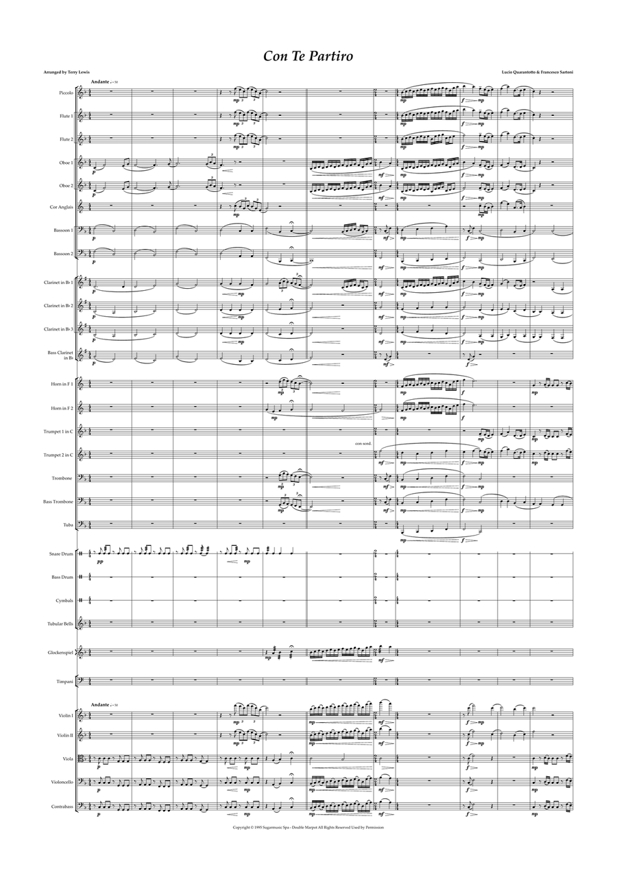Time To Say Goodbye Full Orchestra scores gallery preview page 2