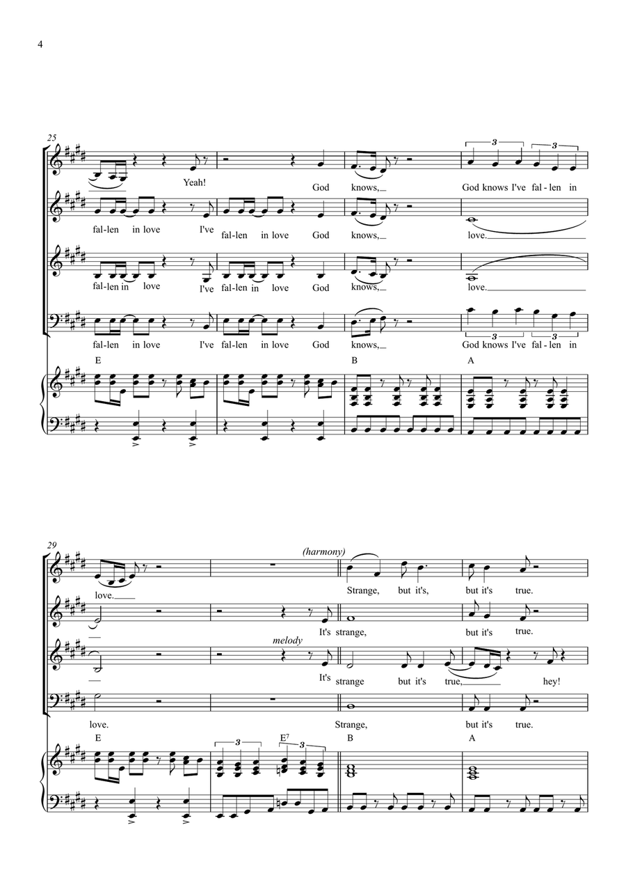 I Want To Break Free 4-Part scores gallery preview page 4