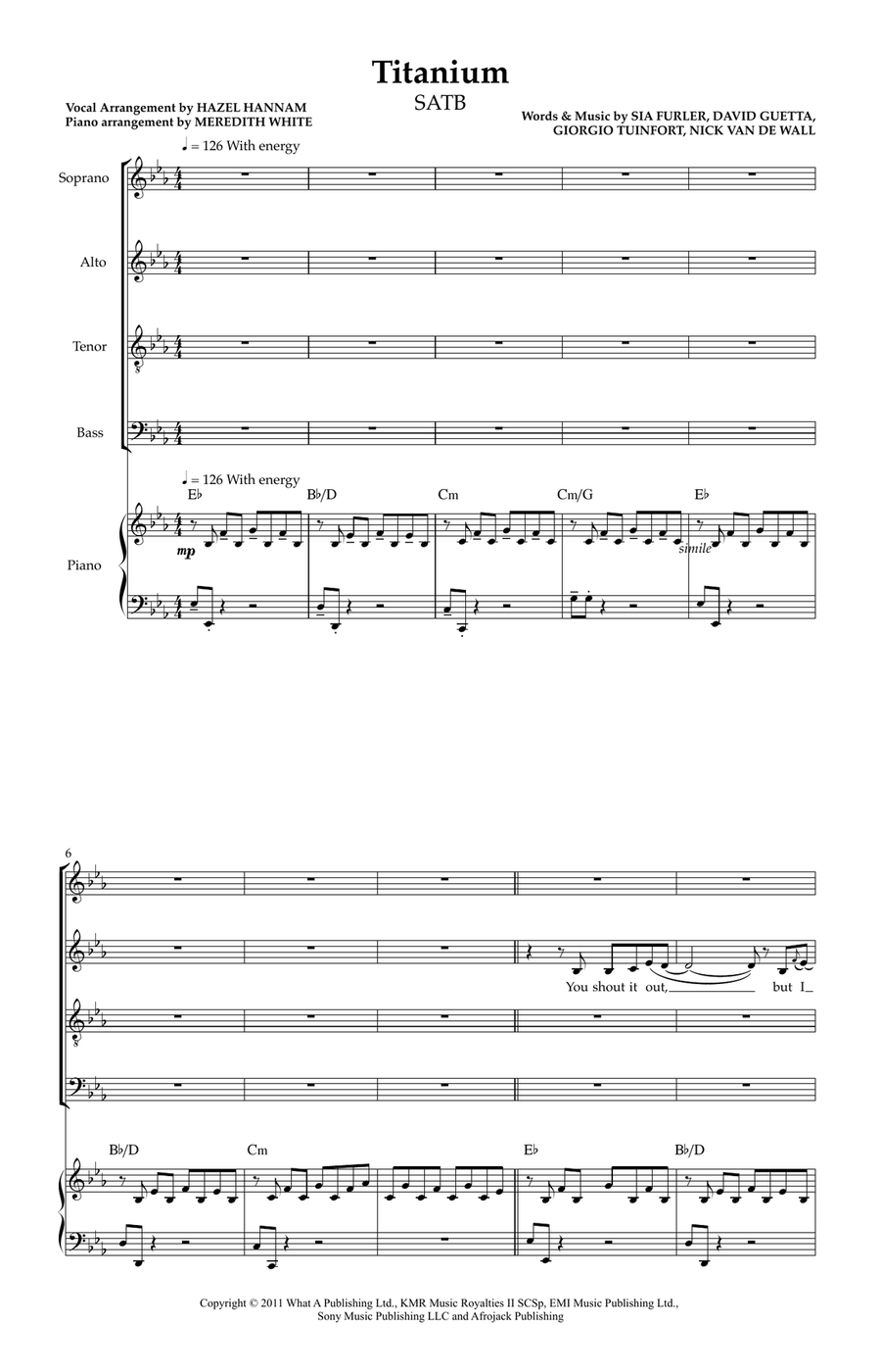 Titanium 4-Part scores gallery preview page 1