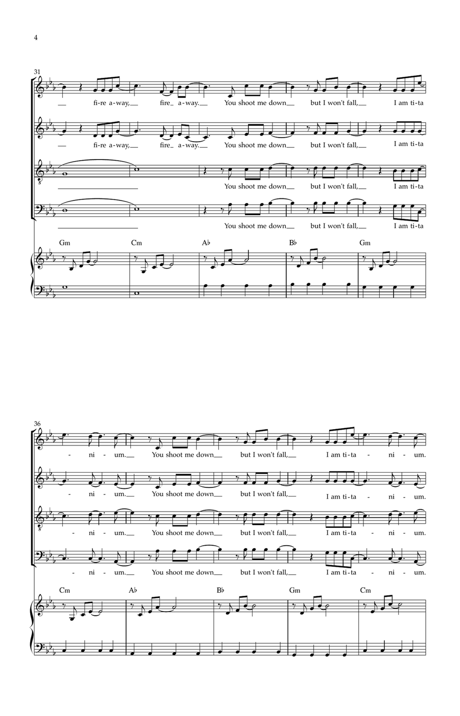 Titanium 4-Part scores gallery preview page 4